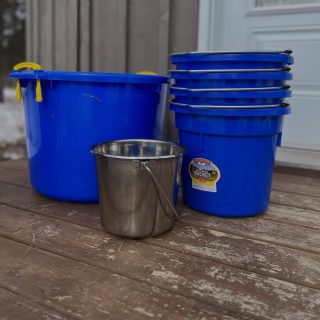 Some girls get excited about packages…
Farm girls get excited about bucket deliveries 💙

After the winter we’ve had, with ice, deep freezes, and way too many cracked and shattered buckets, this stack feels like a fresh start. Nothing like hauling water in the dark and realizing another one didn’t survive the cold. 🥶

Here’s to a season with fewer frozen handles and fewer trips to the “bucket graveyard.” 🙃 @princess_auto delivery is great. Discover how many farm goodies can show up at your door without resorting to Amazon 😉

#FarmGirlLife #WinterOnTheFarm #BarnChores #HorseFarm #CountryLiving