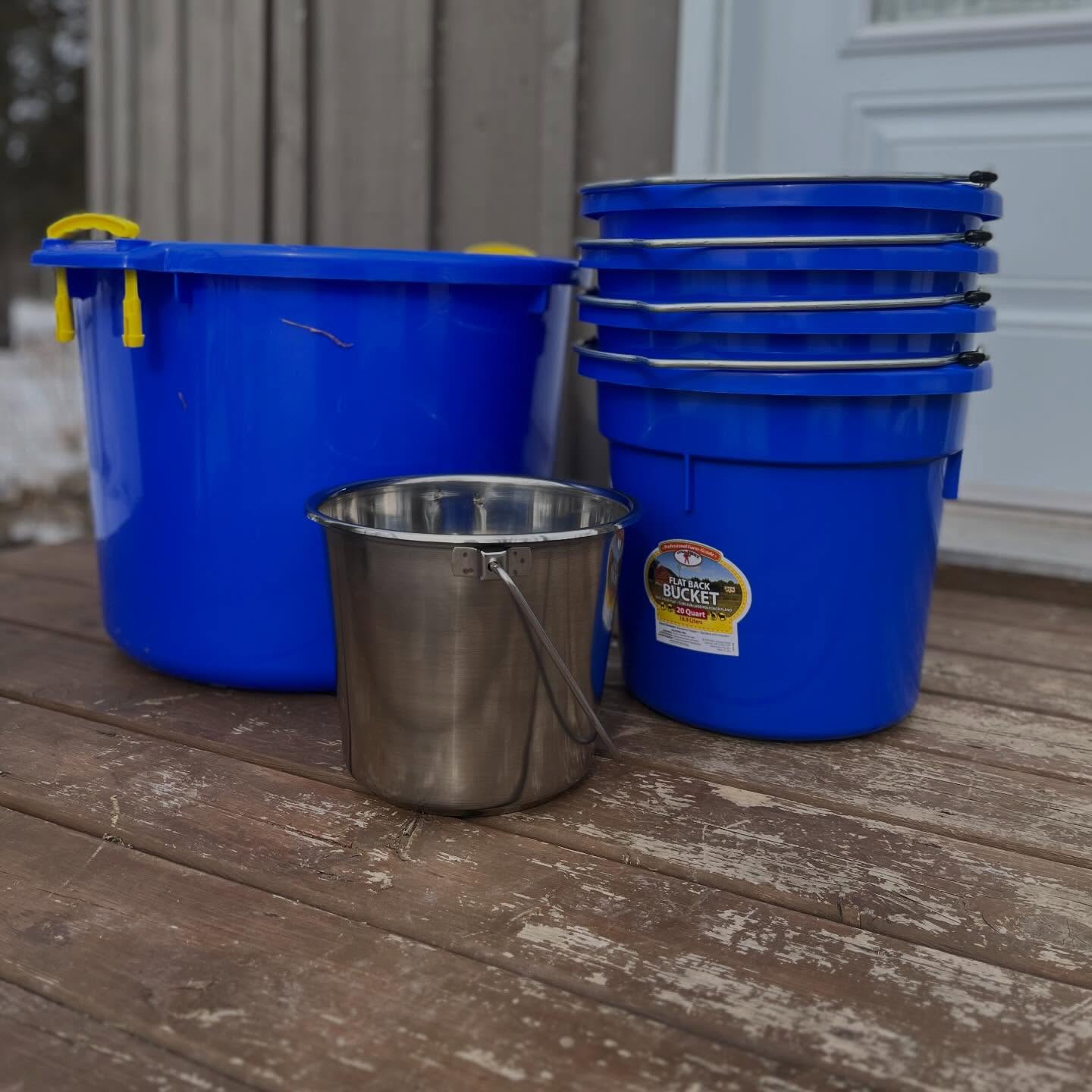 Some girls get excited about packages…
Farm girls get excited about bucket deliveries 💙

After the winter we’ve had, with ice, deep freezes, and way too many cracked and shattered buckets, this stack feels like a fresh start. Nothing like hauling water in the dark and realizing another one didn’t survive the cold. 🥶

Here’s to a season with fewer frozen handles and fewer trips to the “bucket graveyard.” 🙃 @princess_auto delivery is great. Discover how many farm goodies can show up at your door without resorting to Amazon 😉

#FarmGirlLife #WinterOnTheFarm #BarnChores #HorseFarm #CountryLiving